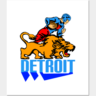 Detroit Lions orange Posters and Art